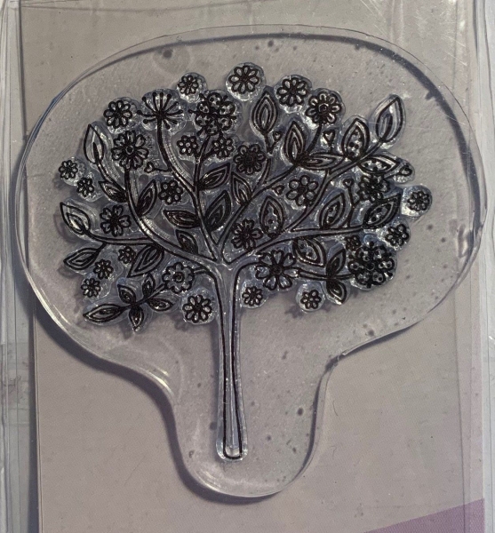 Mini Clear Stamp Zierbaum / Baum mit Blüten